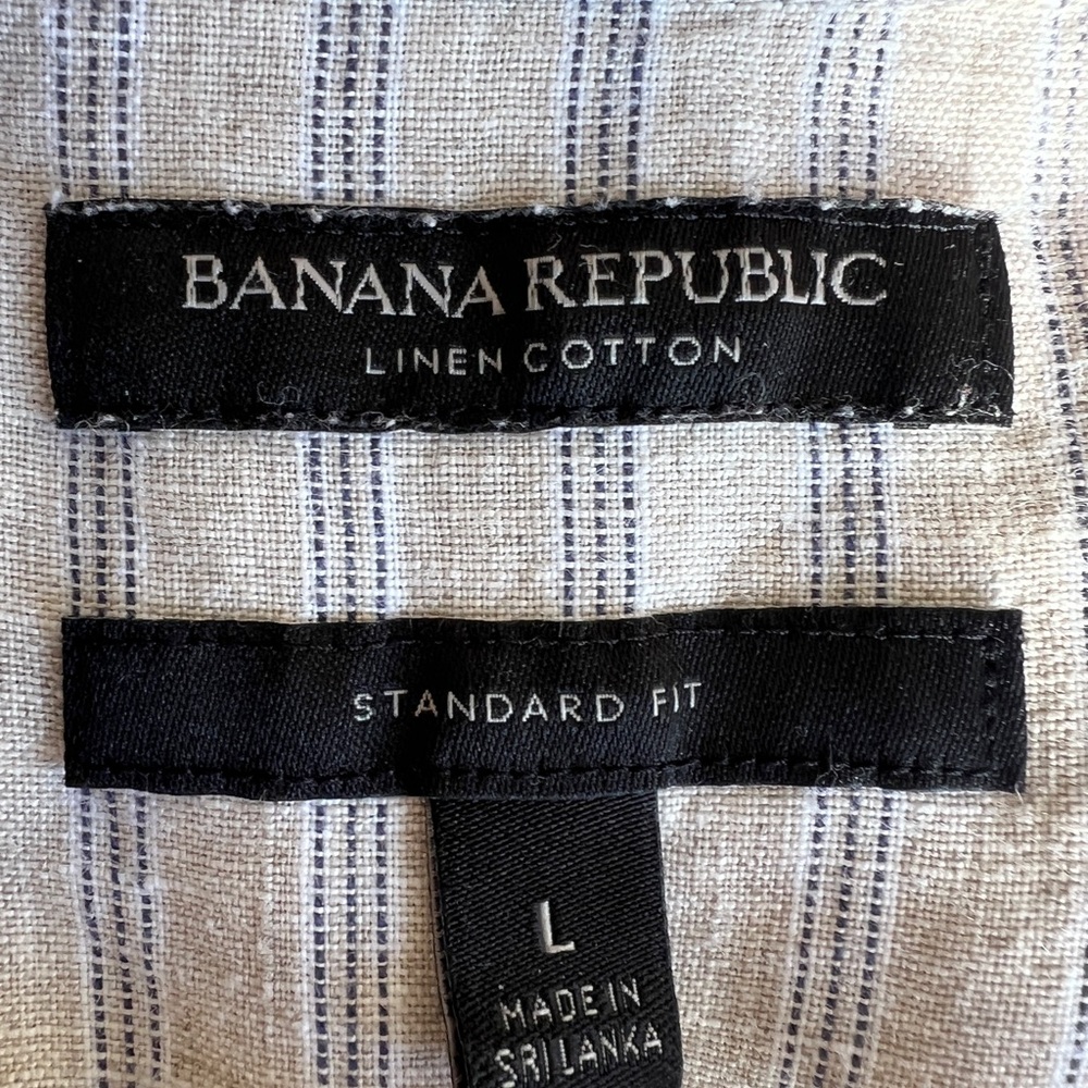Banana Republic- LINEN WESTERN SHIRT - Picture 3 of 7